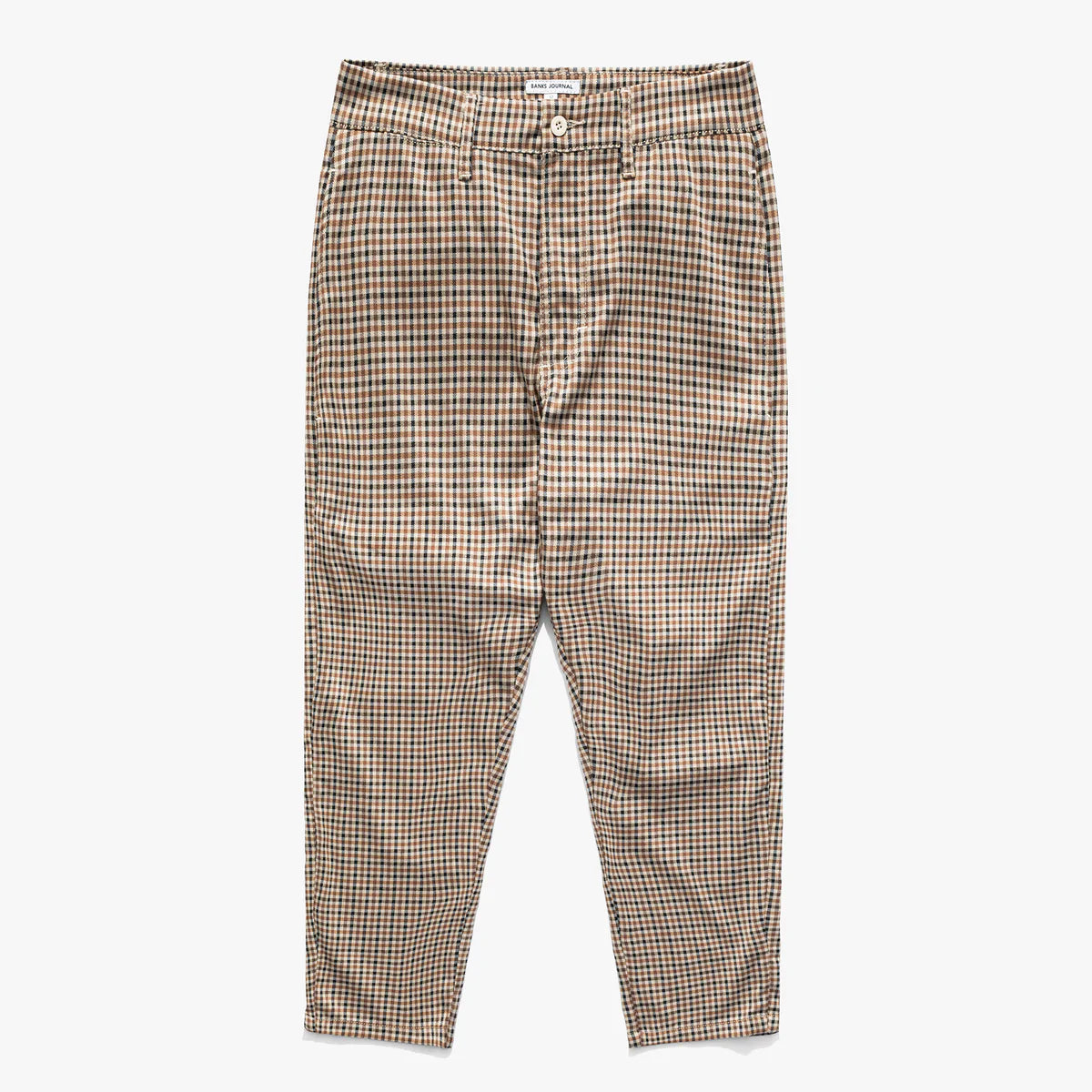 Downtown Plaid Pant in Taupe