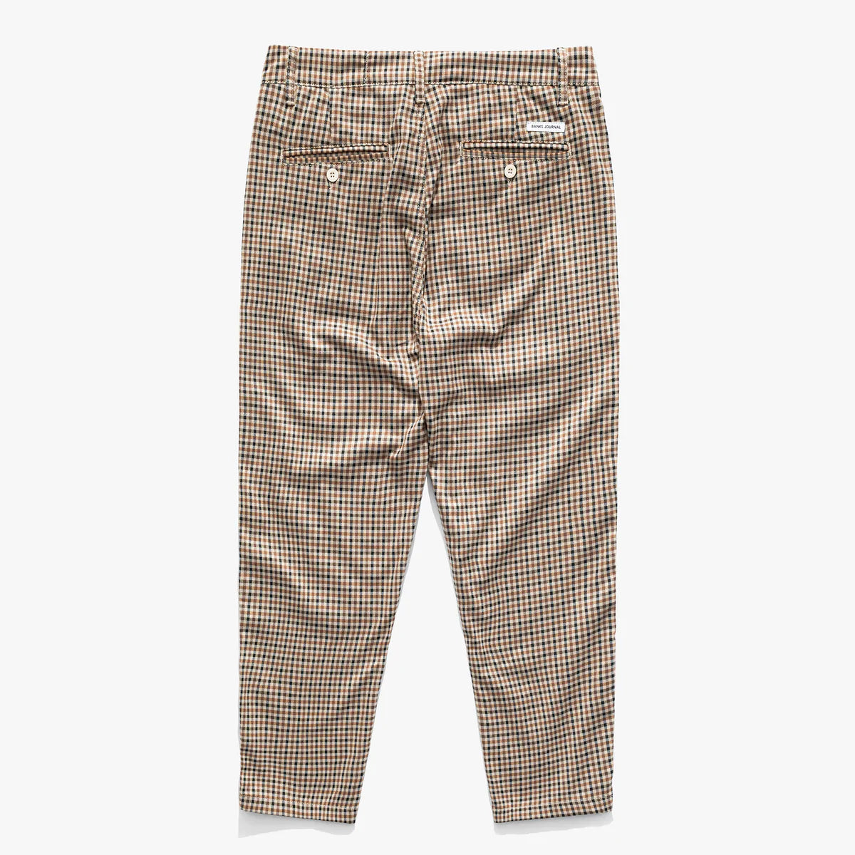 Downtown Plaid Pant in Taupe