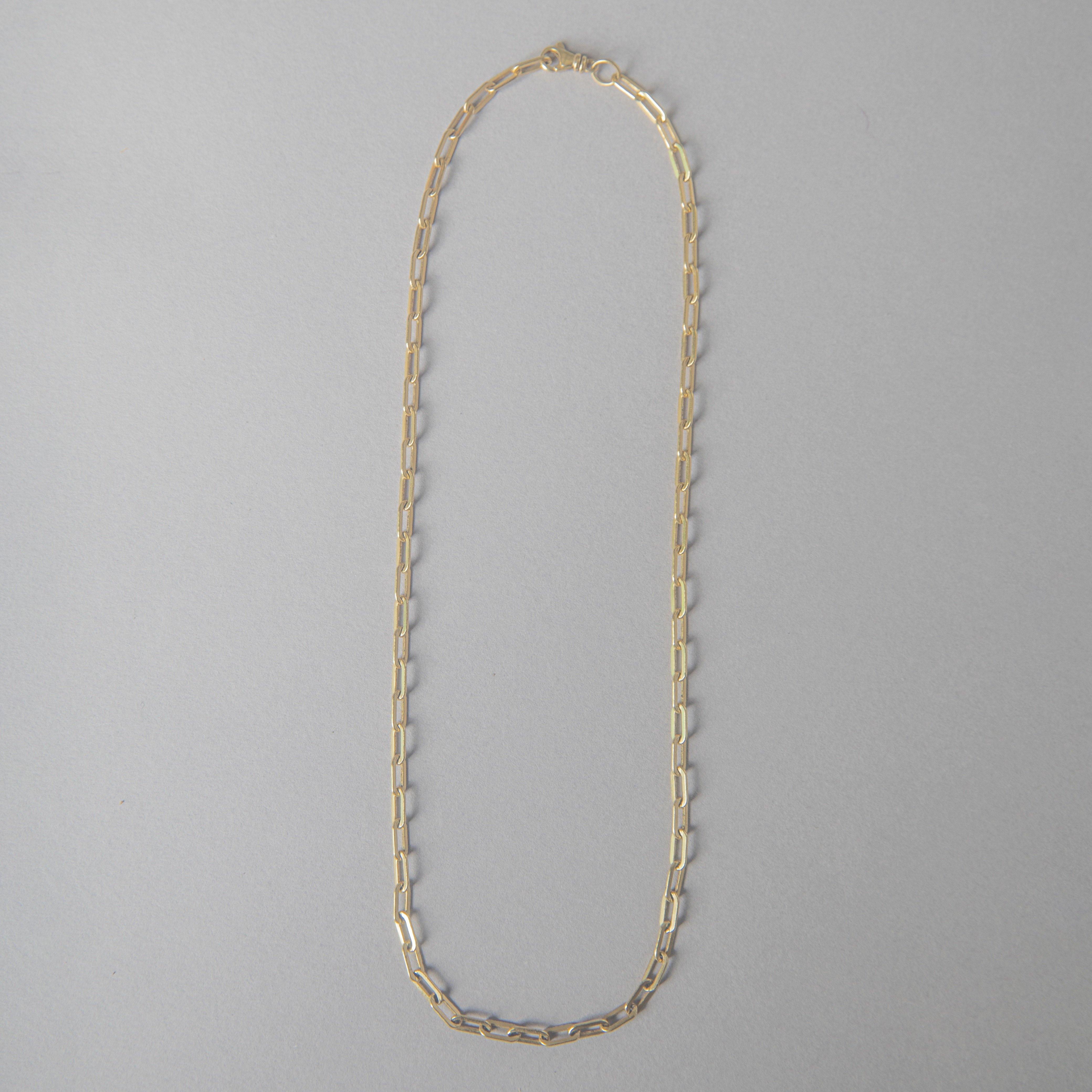 DEMI FLAT LINK PAPER CLIP NECKLACE