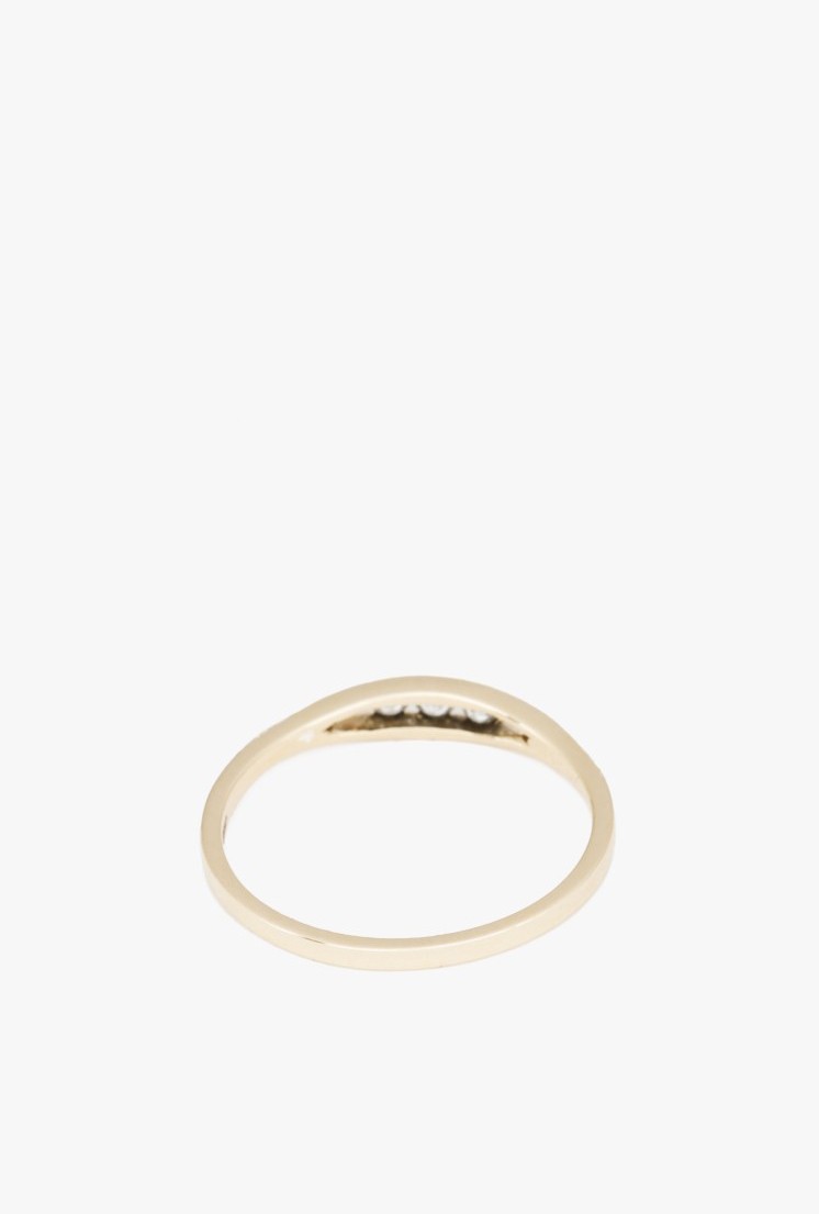 White + Black Diamond Float Ring