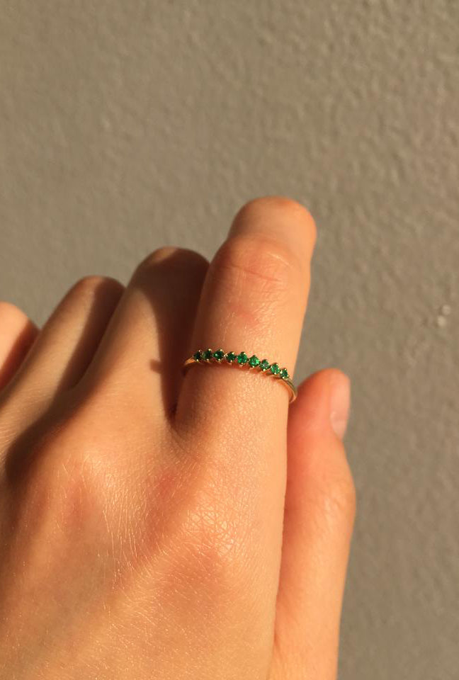 Emerald Lace Ring