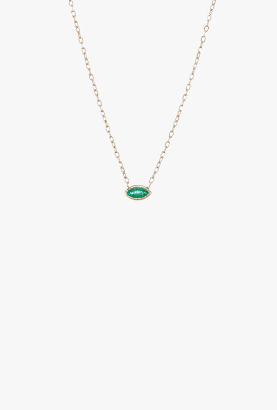 Marquise Emerald Necklace