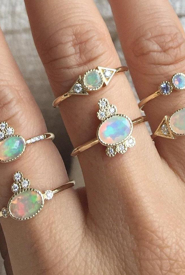 Opal Spear Ring