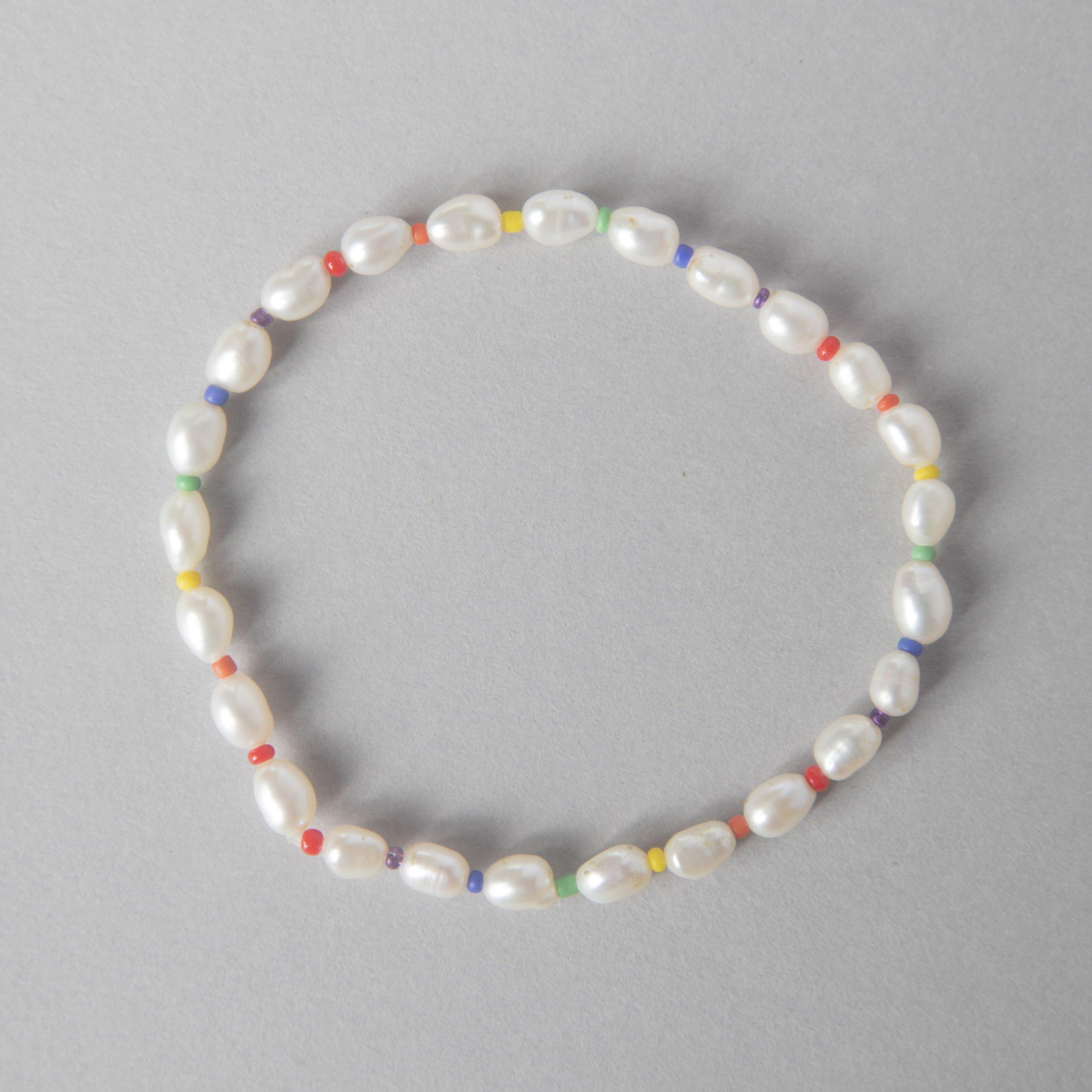 RAINBOW PEARL ANKLET