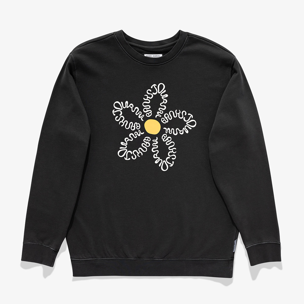 Camino Crew Sweatshirt in Dirty Black