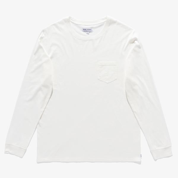 Primary L/S Tee Shirt In Off White