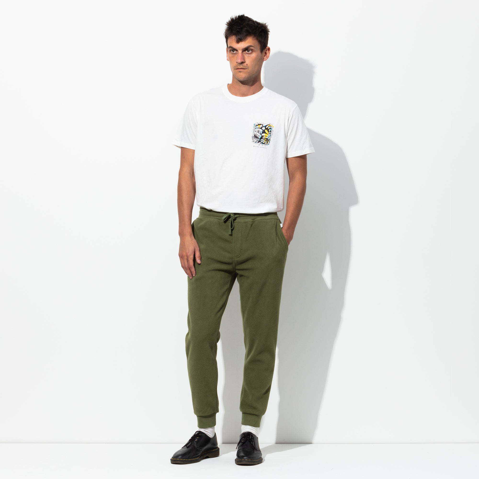 Primary Polar Fleece Pant in Dark Olive