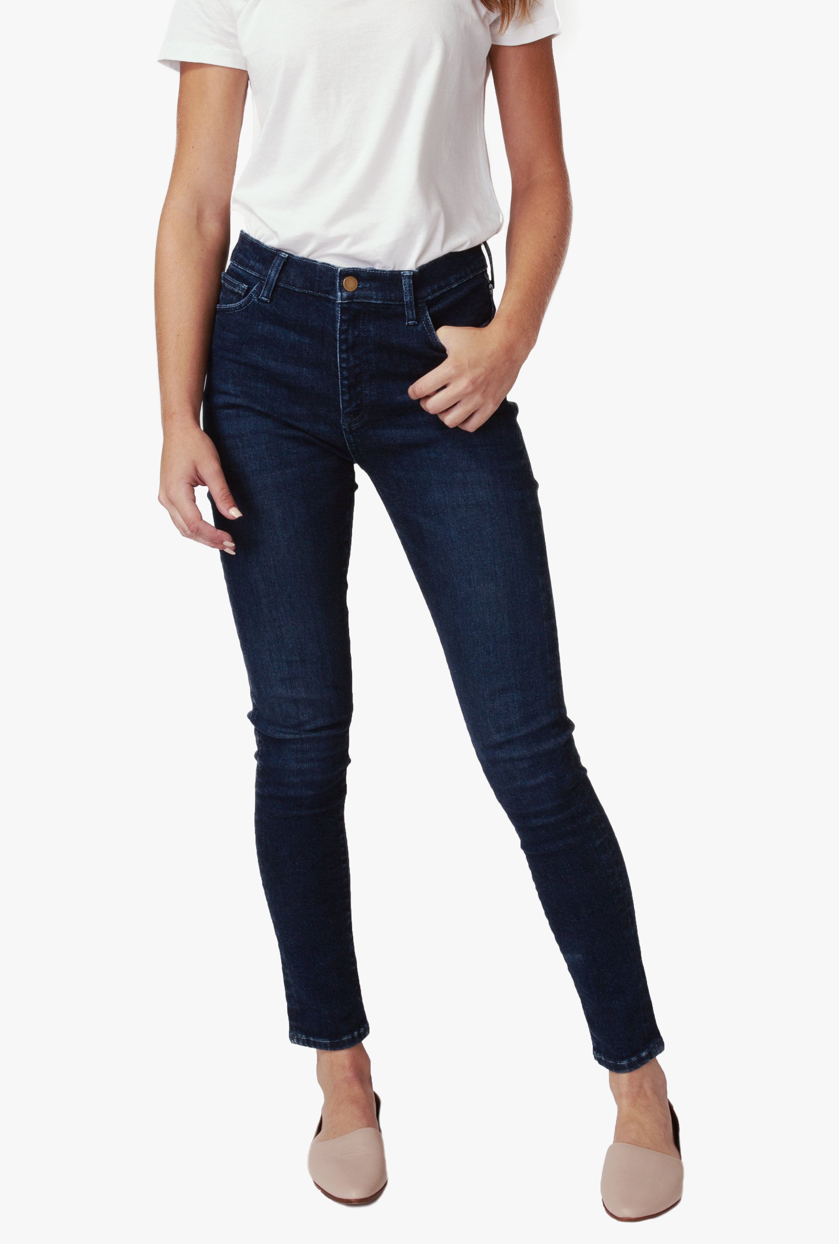 High Rise Skinny Jean in Dark Indigo