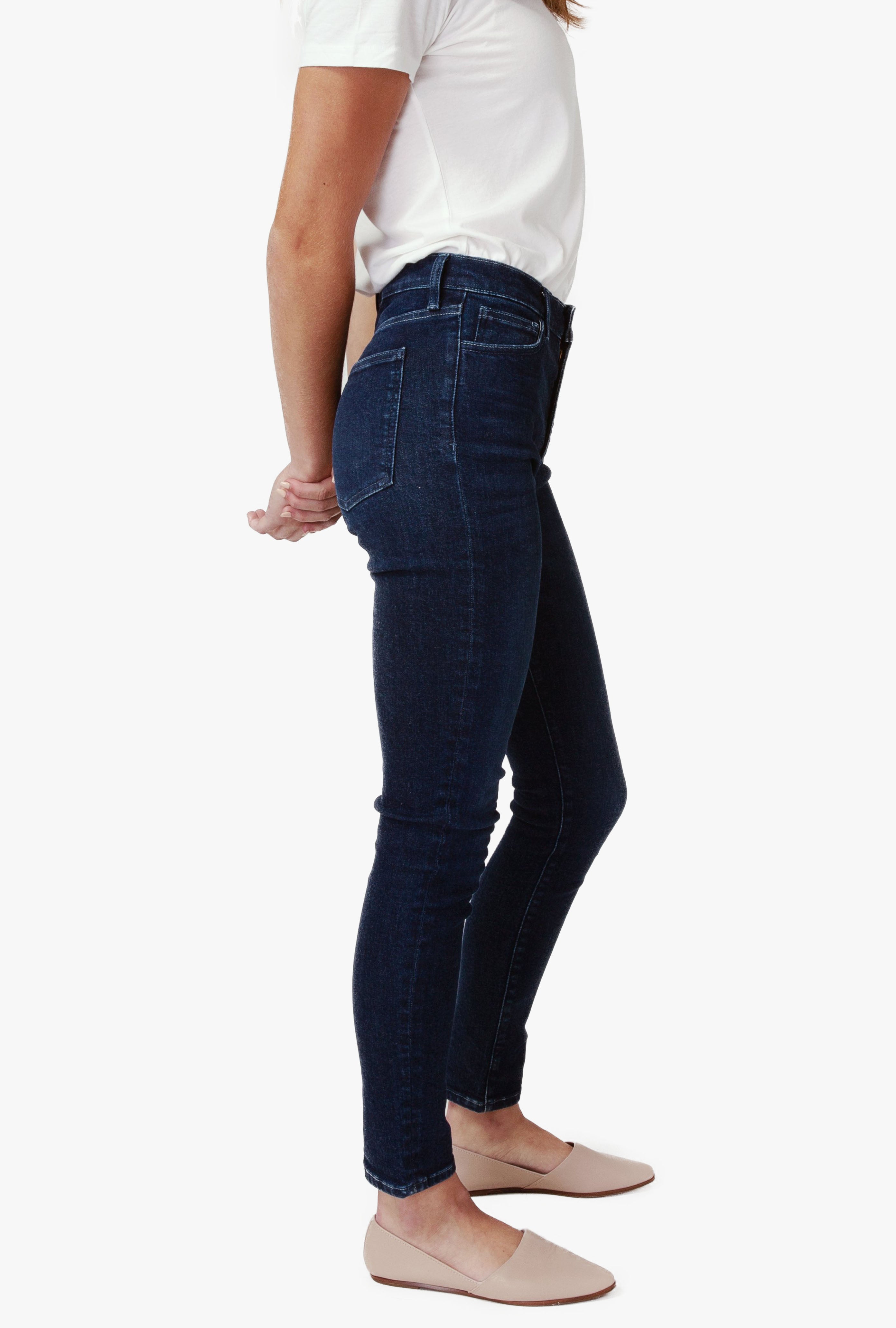 High Rise Skinny Jean in Dark Indigo