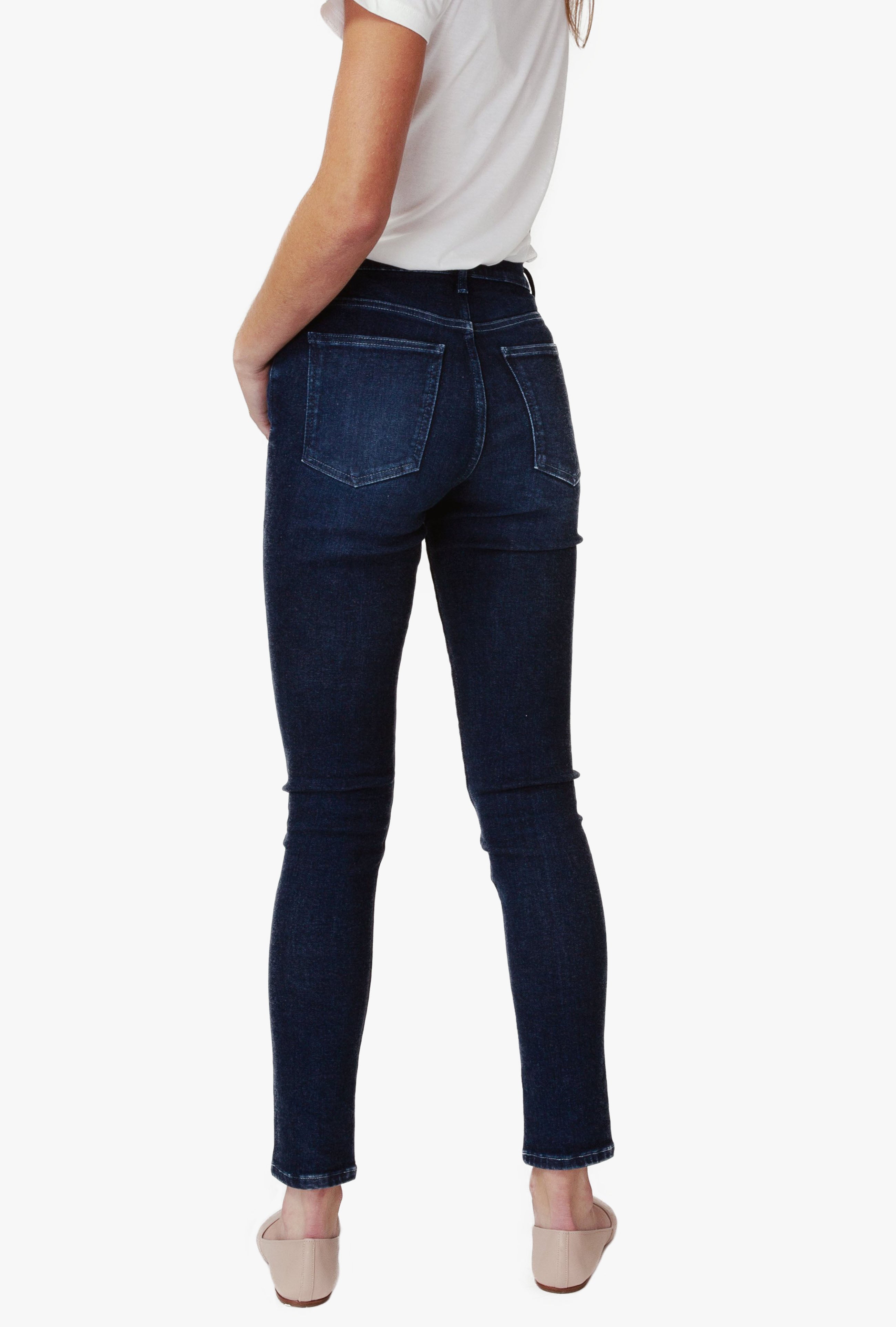 High Rise Skinny Jean in Dark Indigo