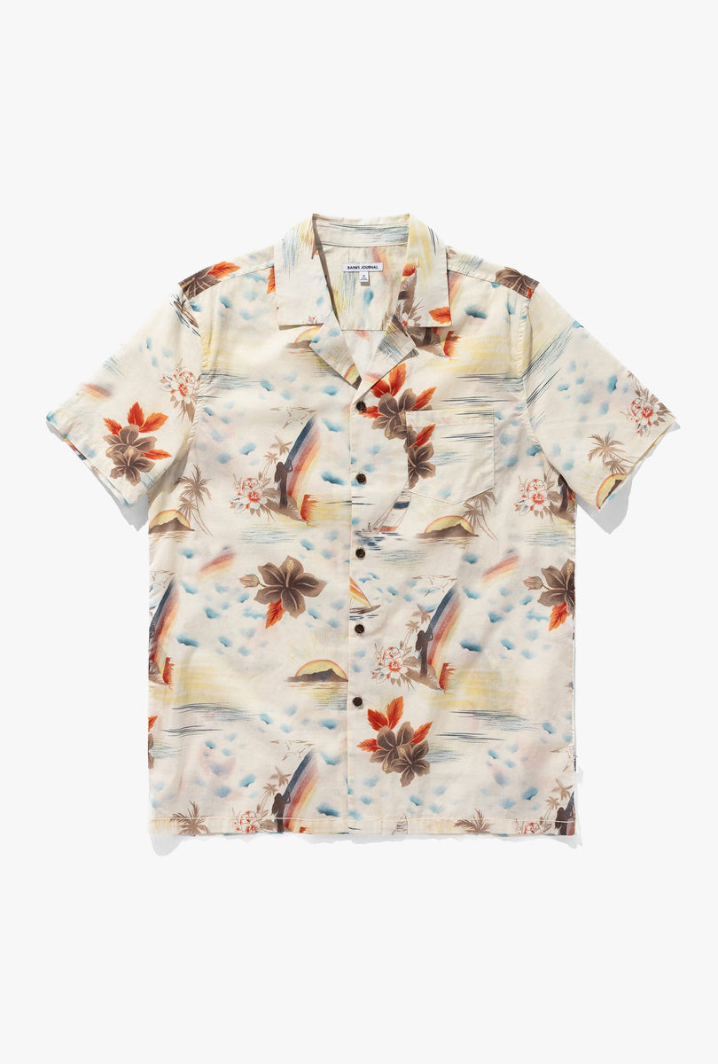 Rainbow S/S Shirt in Blue Fog