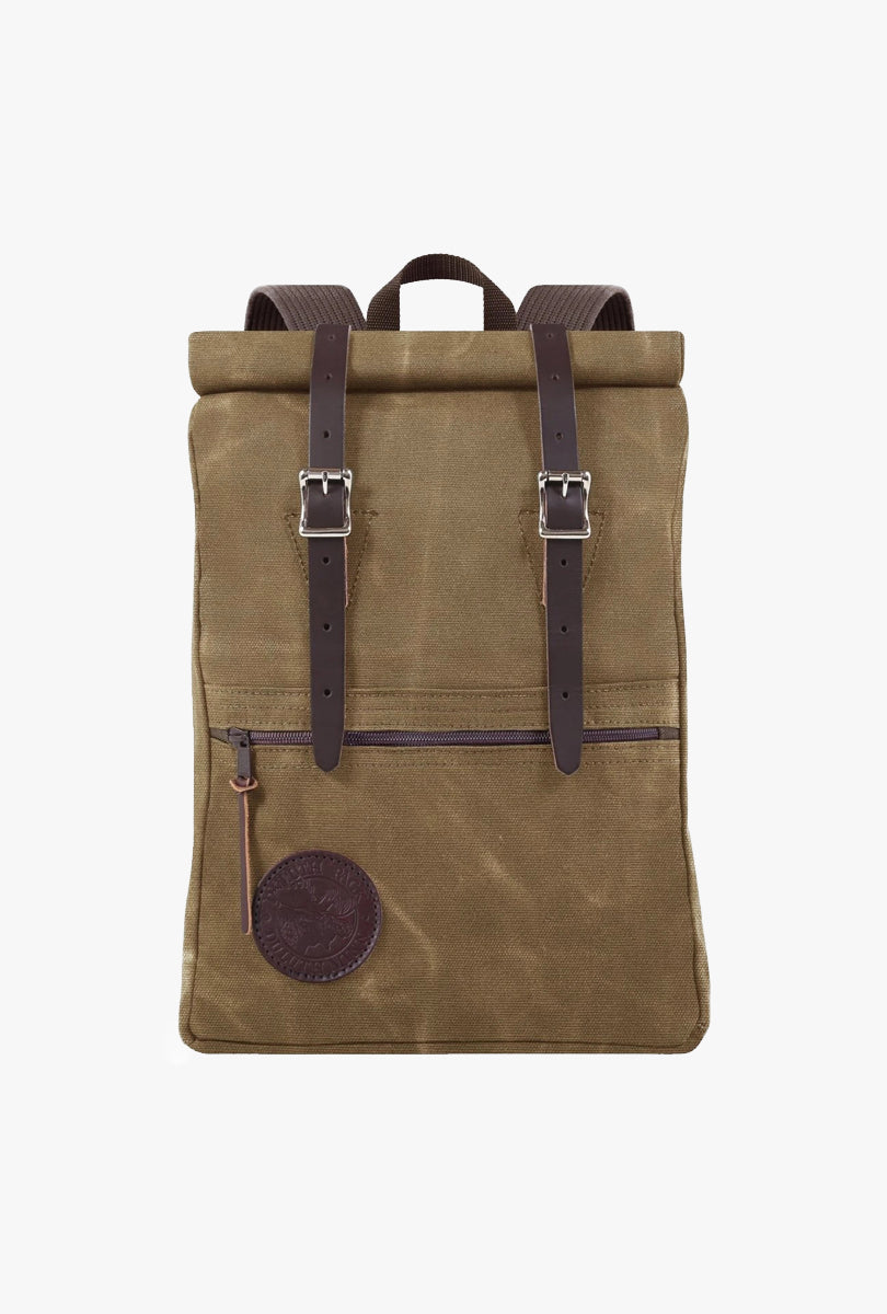 Roll-Top Scout Backpack in Wax